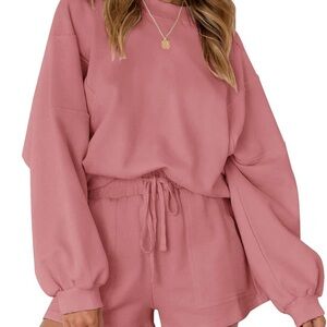 Amazon Women's Pink Crew Neck Sweater